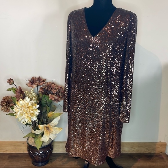 DKNY Sequined Dress - Picture 1 of 7